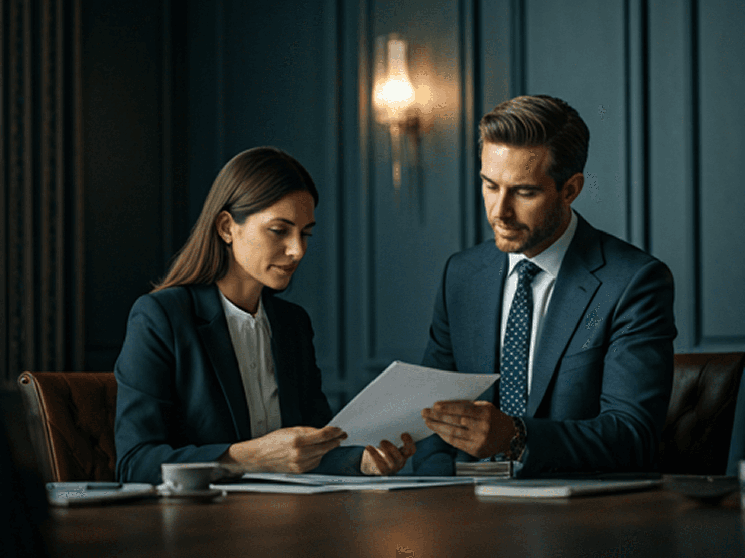 Aurum advisor meeting with a business client